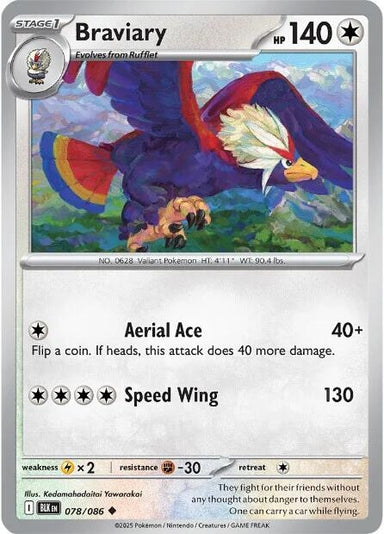 Image for Braviary (078/086) (BLK) - Pokemon