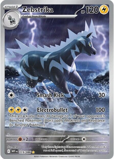 Image for Zebstrika (115/086) (WHT) - Pokemon