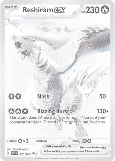 Image for Reshiram ex (173/086) (WHT) - Pokemon