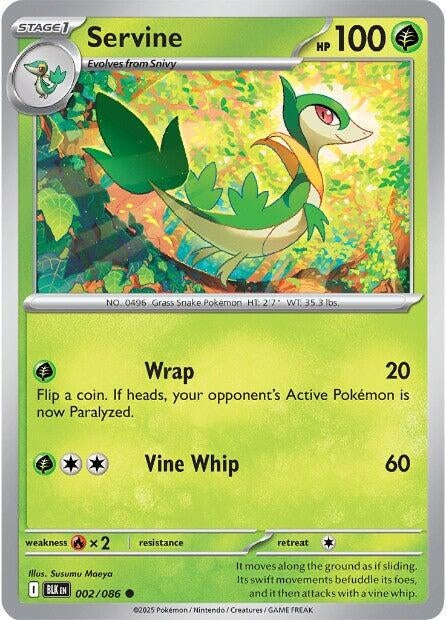 Image for Servine (002/086) (BLK) - Pokemon