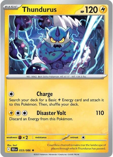Image for Thundurus (033/086) (BLK) - Pokemon