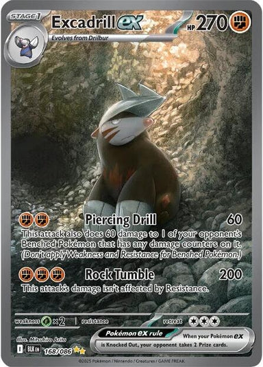 Image for Excadrill ex (168/086) (BLK) - Pokemon