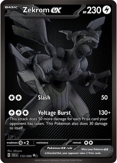 Image for Zekrom ex (172/086) (BLK) - Pokemon