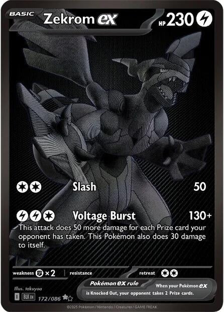 Image for Zekrom ex (172/086) (BLK) - Pokemon