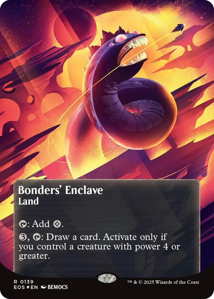 Image for Bonders' Enclave (0139) (Borderless) (Galaxy Foil) (139) (EOS) - Magic: The Gathering