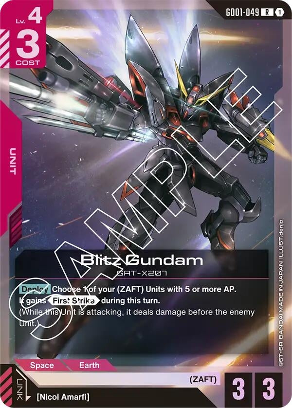 Image for Blitz Gundam (GD01-049) (Newtype Rising) (GD01) - Gundam Card Game