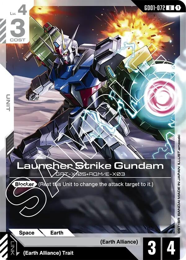 Image for Launcher Strike Gundam (GD01-072) (Newtype Rising) (GD01) - Gundam Card Game
