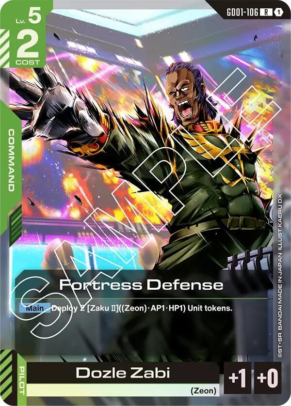 Image for Fortress Defense (GD01-106) (Newtype Rising) (GD01) - Gundam Card Game