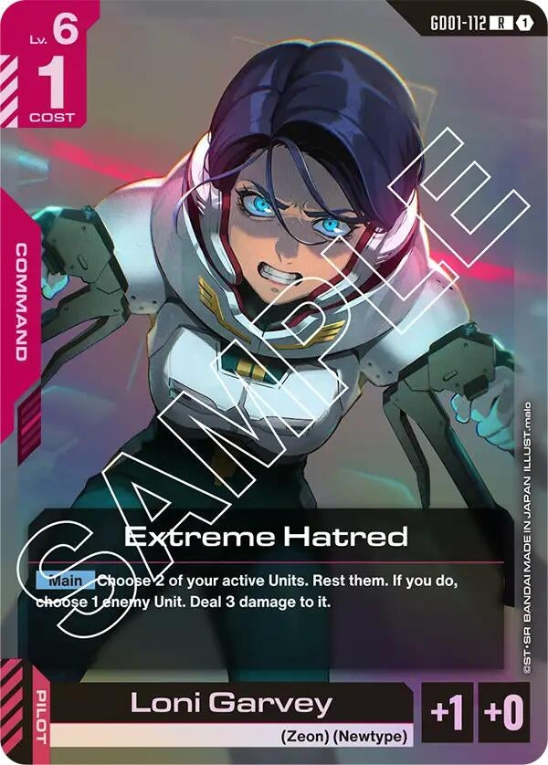 Image for Extreme Hatred (GD01-112) (Newtype Rising) (GD01) - Gundam Card Game