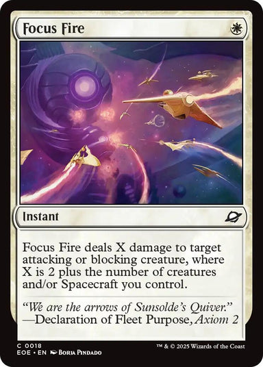 Image for Focus Fire (18) (EOE) - Magic: The Gathering