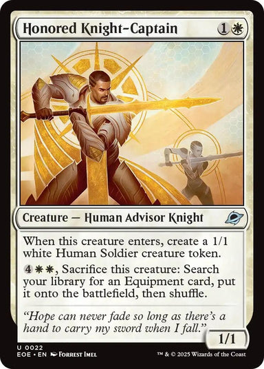 Image for Honored Knight-Captain (22) (EOE) - Magic: The Gathering