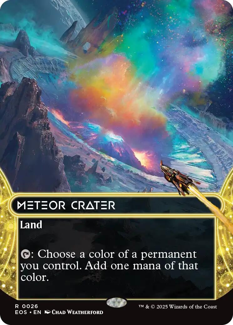Image for Meteor Crater (0026) (Borderless) (26) (EOS) - Magic: The Gathering