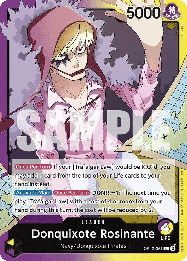 Image for Donquixote Rosinante (061) (OP12-061) (Legacy of the Master) - One Piece Card Game
