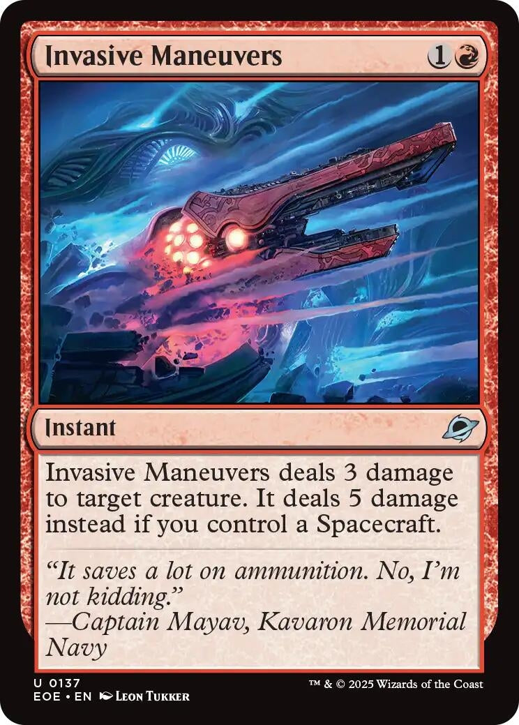 Image for Invasive Maneuvers (137) (EOE) - Magic: The Gathering