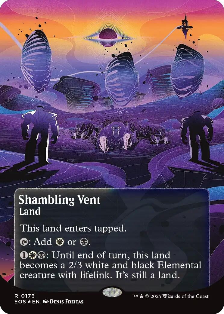 Image for Shambling Vent (0173) (Borderless) (Galaxy Foil) (173) (EOS) - Magic: The Gathering