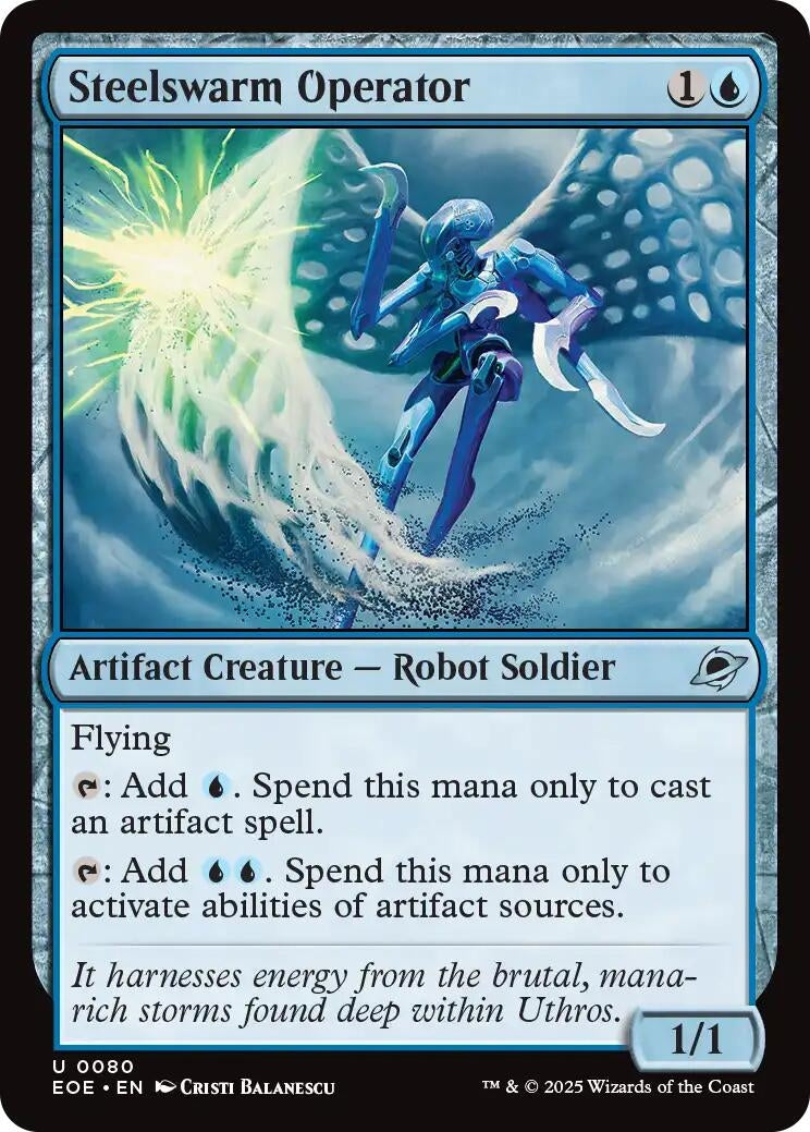 Image for Steelswarm Operator (80) (EOE) - Magic: The Gathering