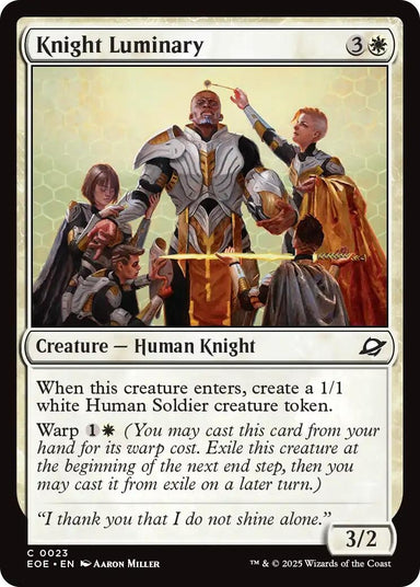 Image for Knight Luminary (23) (EOE) - Magic: The Gathering