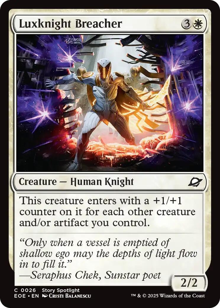 Image for Luxknight Breacher (26) (EOE) - Magic: The Gathering