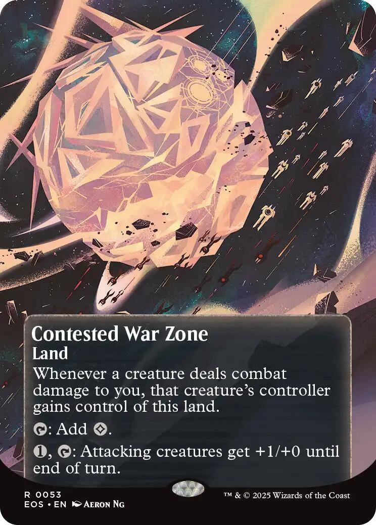 Image for Contested War Zone (0053) (Borderless) (53) (EOS) - Magic: The Gathering