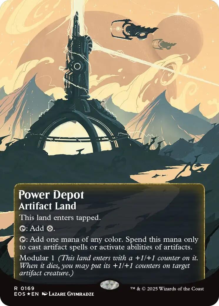 Image for Power Depot (0169) (Borderless) (Galaxy Foil) (169) (EOS) - Magic: The Gathering