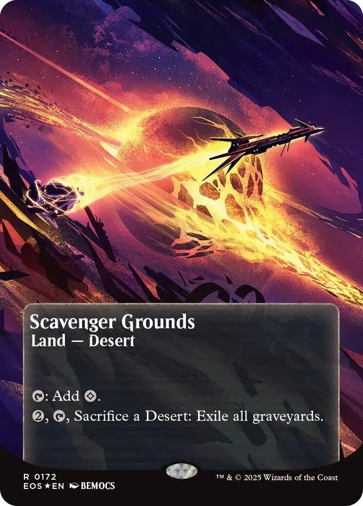 Image for Scavenger Grounds (0172) (Borderless) (Galaxy Foil) (172) (EOS) - Magic: The Gathering