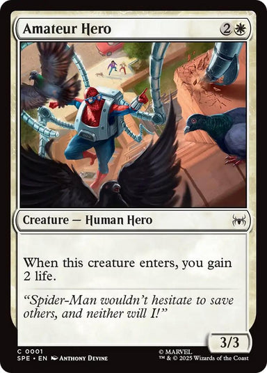 Image for Amateur Hero (1) (SPE) - Magic: The Gathering