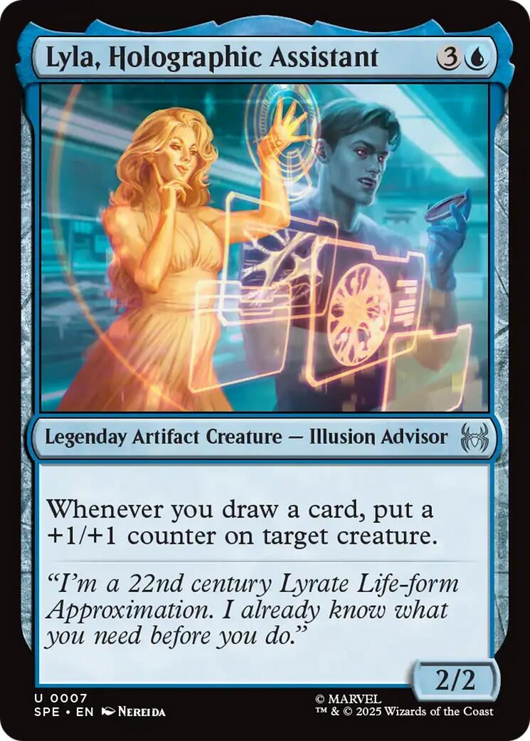 Image for Lyla, Holographic Assistant (7) (SPE) - Magic: The Gathering
