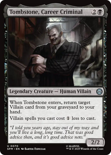 Image for Tombstone, Career Criminal (70) (SPM) - Magic: The Gathering