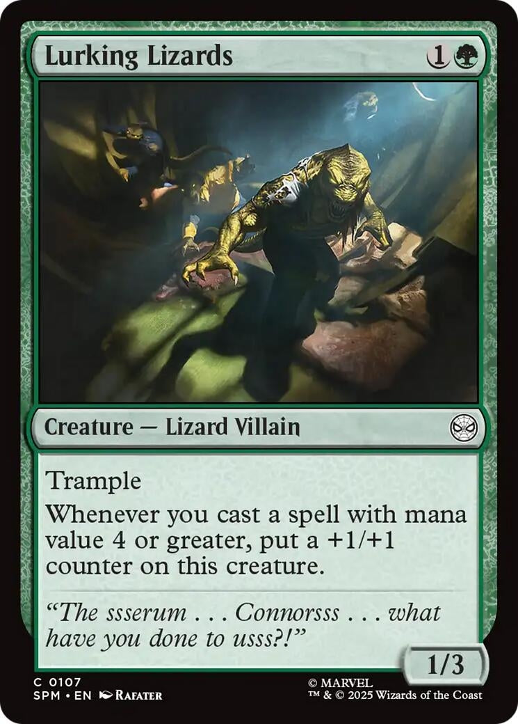 Image for Lurking Lizards (107) (SPM) - Magic: The Gathering
