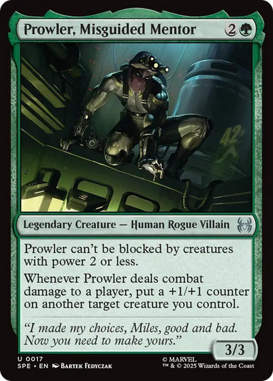 Image for Prowler, Misguided Mentor (17) (SPE) - Magic: The Gathering