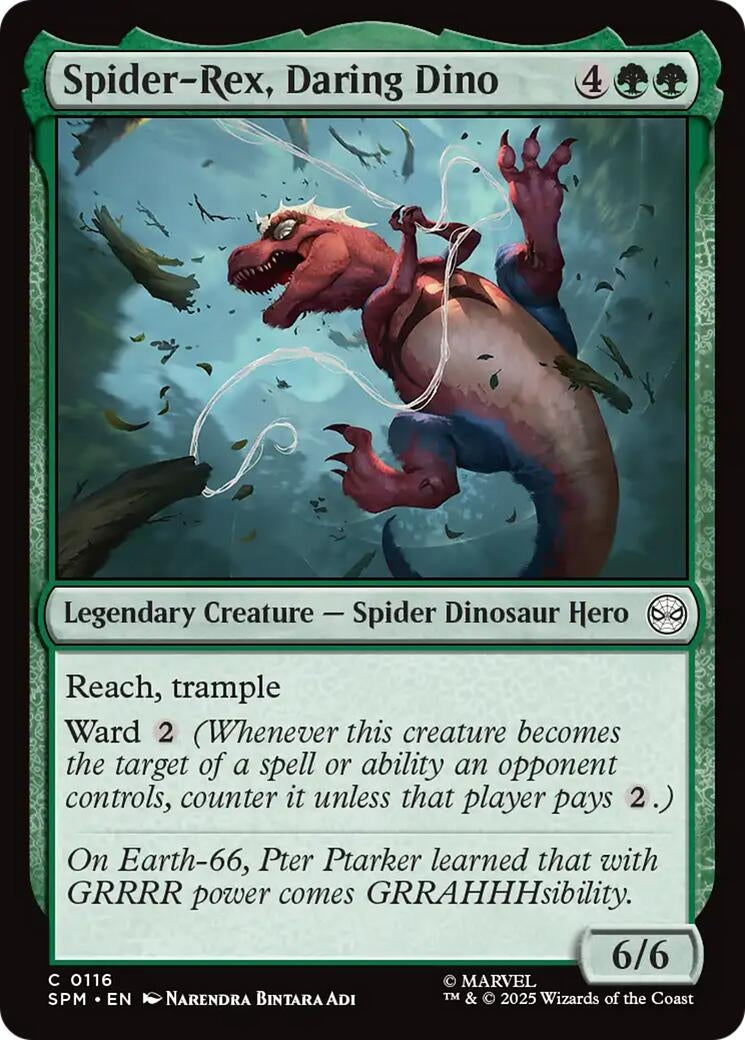 Image for Spider-Rex, Daring Dino (116) (SPM) - Magic: The Gathering