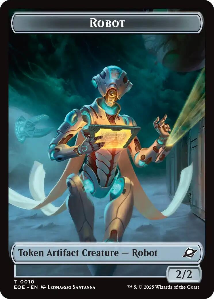 Image for Robot // Munitions Double-Sided Token (10 // 9) (EOE) - Magic: The Gathering