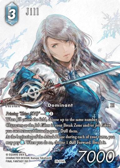 Image for Jill (Full Art) (26-034L) (26) - Final Fantasy TCG