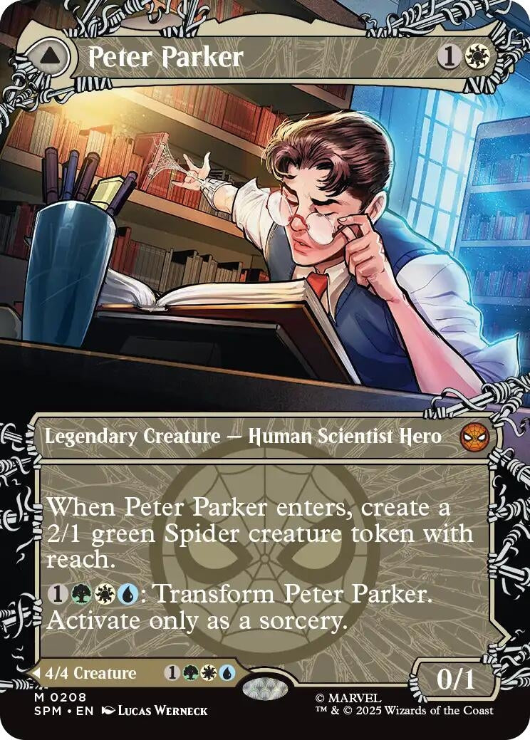 Image for Peter Parker (0208) (Borderless) (208) (SPM) - Magic: The Gathering