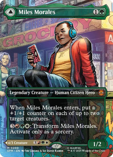 Image for Miles Morales (0200) (Borderless) (200) (SPM) - Magic: The Gathering