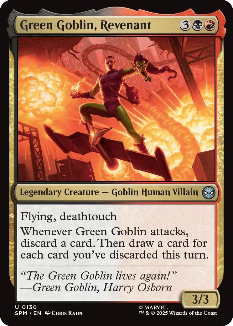 Image for Green Goblin, Revenant (130) (SPM) - Magic: The Gathering