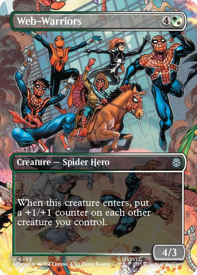 Image for Web-Warriors (Borderless) (203) (SPM) - Magic: The Gathering