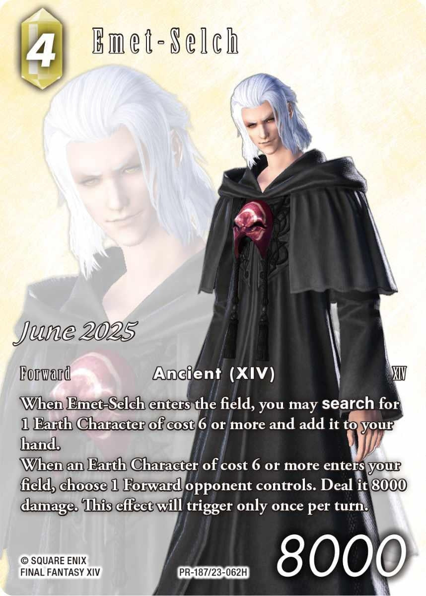 Image for Emet-Selch (June 2025) (PR-187/23-062H) (FF: Promo Cards) (PR) - Final Fantasy TCG