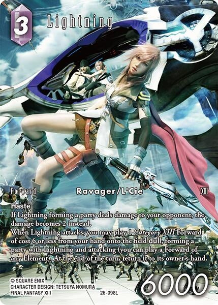 Image for Lightning (Full Art) (26-098L) (26) - Final Fantasy TCG