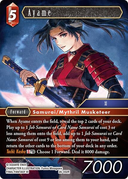 Image for Ayame (26-002R) (26) - Final Fantasy TCG