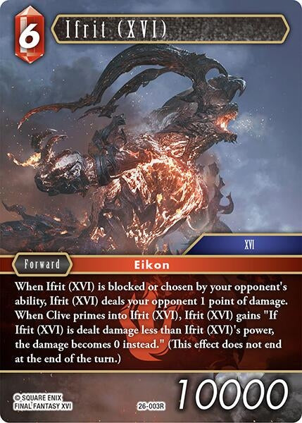 Image for Ifrit (XVI) (26-003R) (26) - Final Fantasy TCG