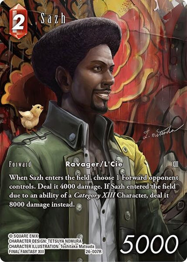 Image for Sazh (Full Art) (26-007R) (26) - Final Fantasy TCG