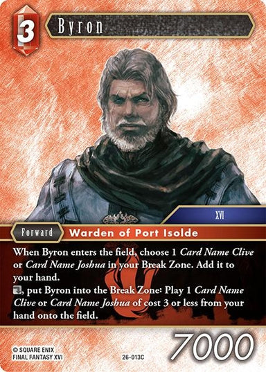 Image for Byron (26-013C) (26) - Final Fantasy TCG