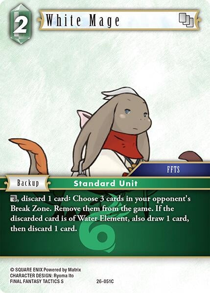Image for White Mage (26-051C) (26) - Final Fantasy TCG