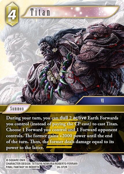 Image for Titan (26-072R) (26) - Final Fantasy TCG