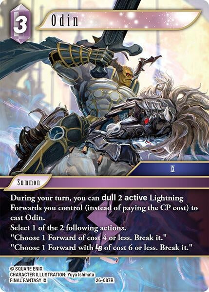 Image for Odin (26-087R) (26) - Final Fantasy TCG