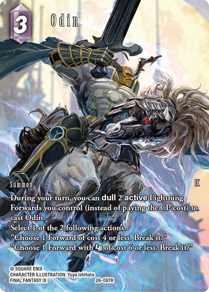 Image for Odin (Full Art) (26-087R) (26) - Final Fantasy TCG