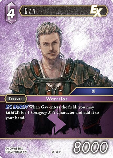 Image for Gav EX (26-088R) (26) - Final Fantasy TCG