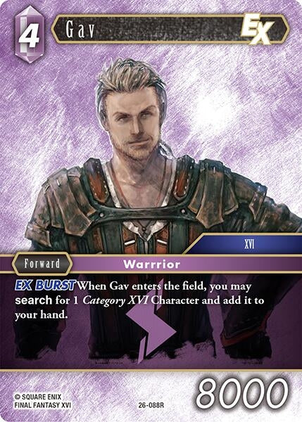 Image for Gav EX (26-088R) (26) - Final Fantasy TCG