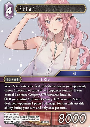 Image for Serah (26-092H) (26) - Final Fantasy TCG